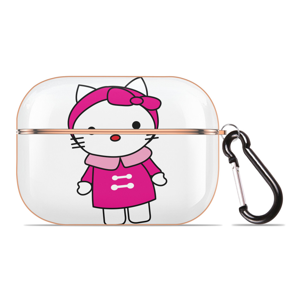 （画像用） Hello Kitty ハローキティ 【AirPods Pro用】ハードシェル保護ケース｜耐衝撃・防指紋・カラビナ付き商品仕様