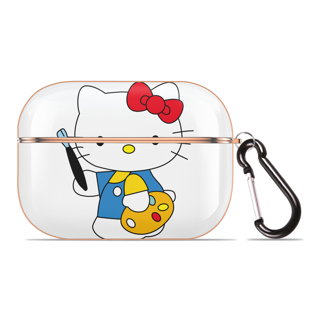 （画像用） Hello Kitty ハローキティ 【AirPods Pro用】ハードシェル保護ケース｜耐衝撃・防指紋・カラビナ付き商品仕様