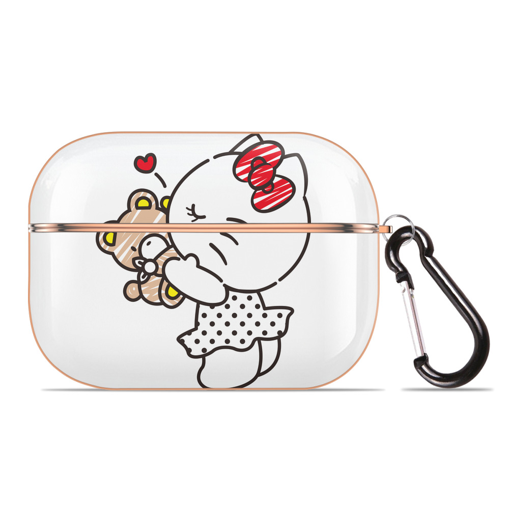 （画像用） Hello Kitty ハローキティ 【AirPods Pro用】ハードシェル保護ケース｜耐衝撃・防指紋・カラビナ付き商品仕様