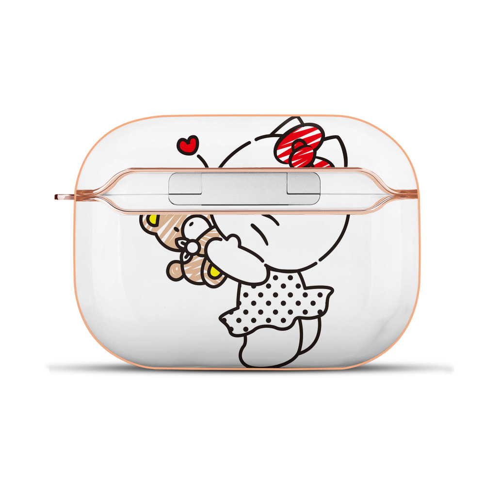 （画像用） Hello Kitty ハローキティ 【AirPods Pro用】ハードシェル保護ケース｜耐衝撃・防指紋・カラビナ付き商品仕様