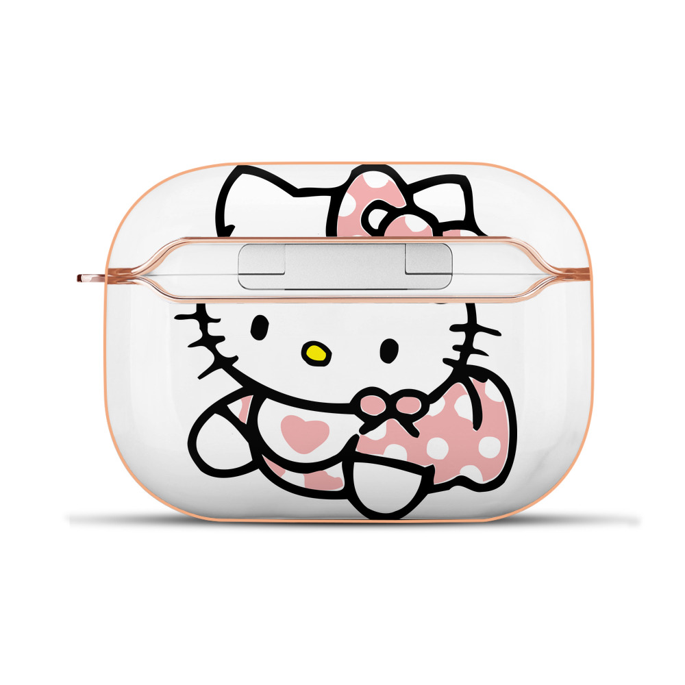 （画像用） Hello Kitty ハローキティ 【AirPods Pro用】ハードシェル保護ケース｜耐衝撃・防指紋・カラビナ付き商品仕様