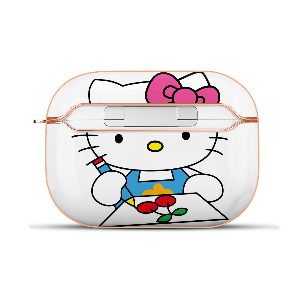 （画像用） Hello Kitty ハローキティ 【AirPods Pro用】ハードシェル保護ケース｜耐衝撃・防指紋・カラビナ付き商品仕様