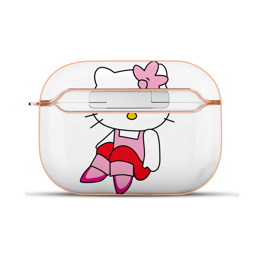 （画像用） Hello Kitty ハローキティ 【AirPods Pro用】ハードシェル保護ケース｜耐衝撃・防指紋・カラビナ付き商品仕様