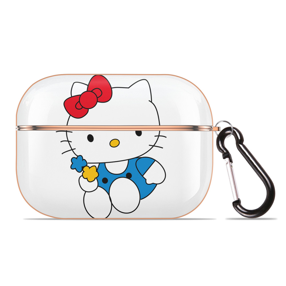 （画像用） Hello Kitty ハローキティ 【AirPods Pro用】ハードシェル保護ケース｜耐衝撃・防指紋・カラビナ付き商品仕様