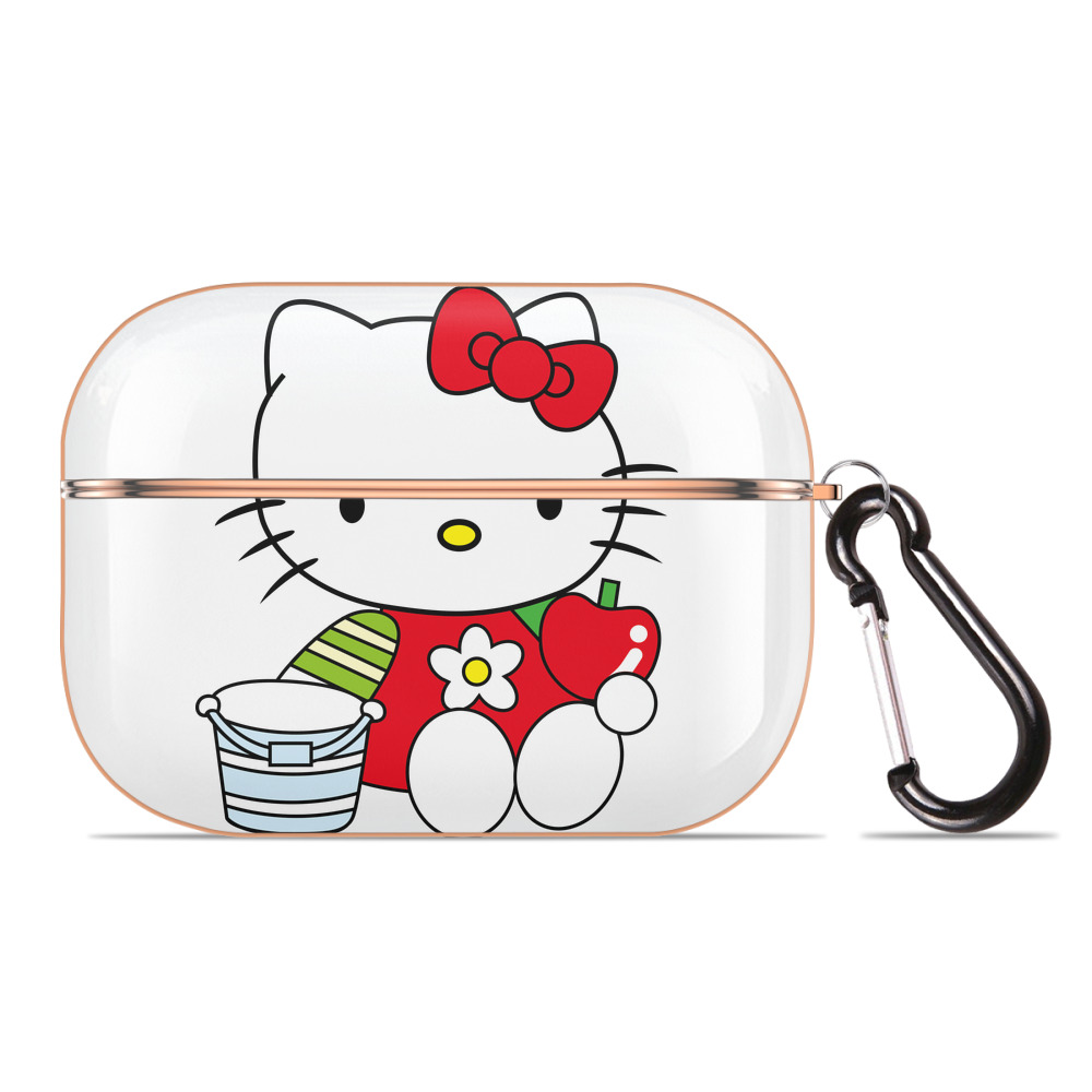 （画像用） Hello Kitty ハローキティ 【AirPods Pro用】ハードシェル保護ケース｜耐衝撃・防指紋・カラビナ付き商品仕様