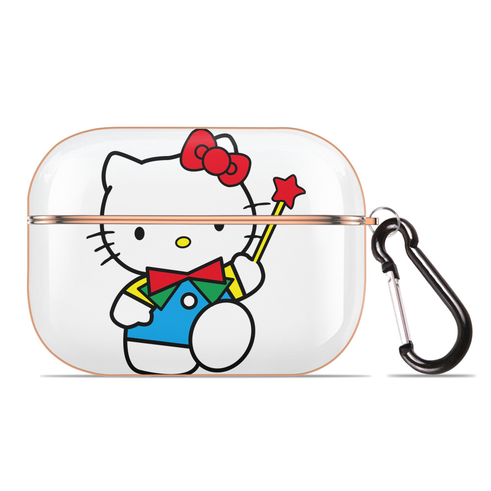 （画像用） Hello Kitty ハローキティ 【AirPods Pro用】ハードシェル保護ケース｜耐衝撃・防指紋・カラビナ付き商品仕様