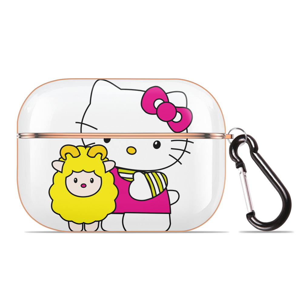 （画像用） Hello Kitty ハローキティ 【AirPods Pro用】ハードシェル保護ケース｜耐衝撃・防指紋・カラビナ付き商品仕様