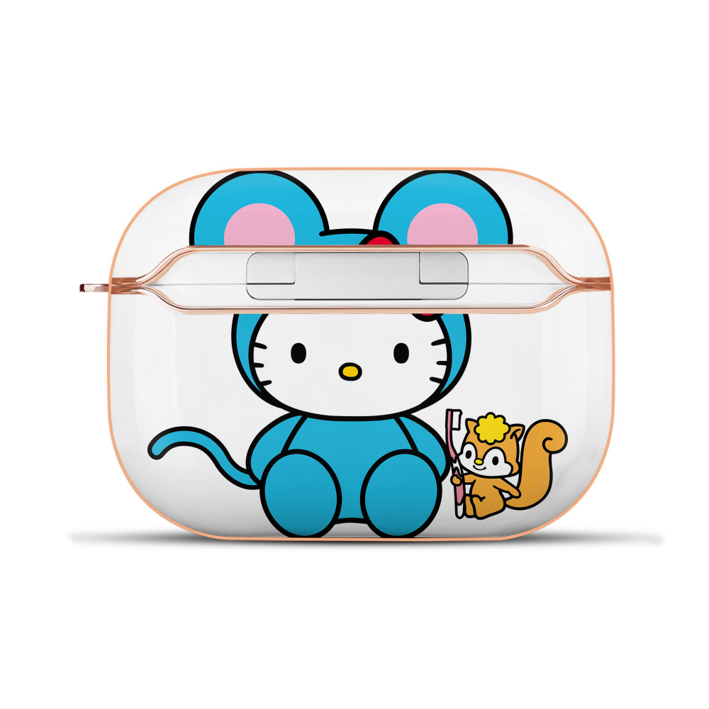 （画像用） Hello Kitty ハローキティ 【AirPods Pro用】ハードシェル保護ケース｜耐衝撃・防指紋・カラビナ付き商品仕様