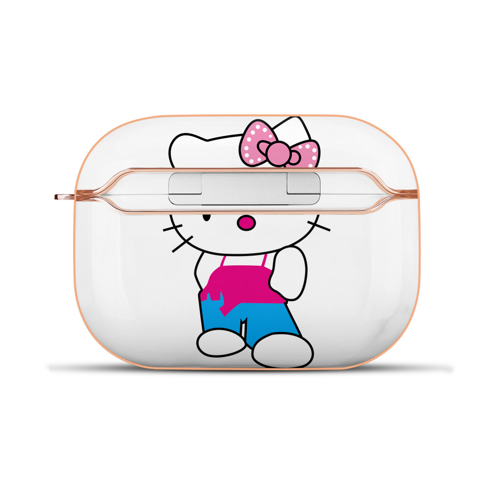 （画像用） Hello Kitty ハローキティ 【AirPods Pro用】ハードシェル保護ケース｜耐衝撃・防指紋・カラビナ付き商品仕様