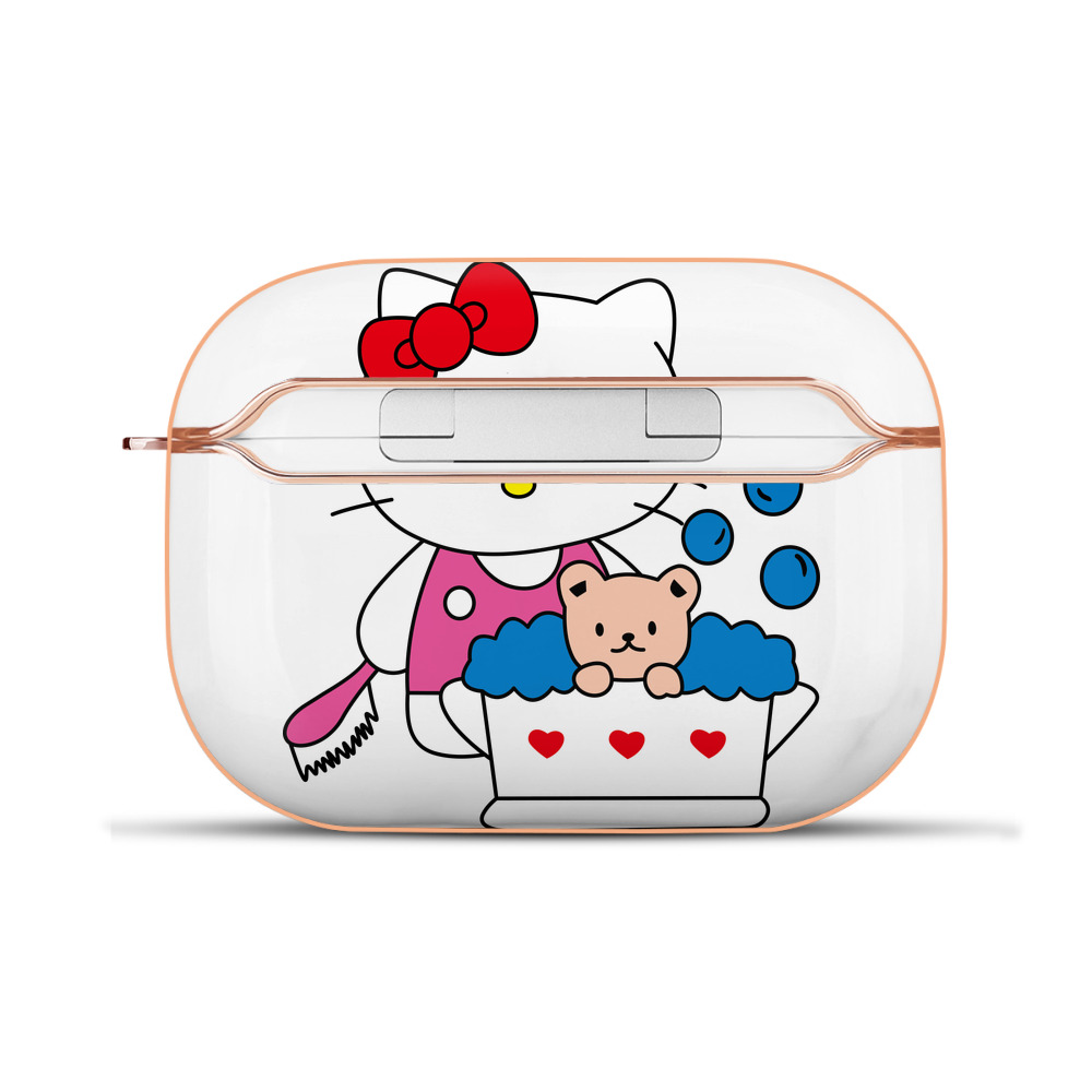 （画像用） Hello Kitty ハローキティ 【AirPods Pro用】ハードシェル保護ケース｜耐衝撃・防指紋・カラビナ付き商品仕様