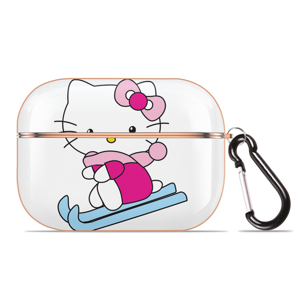 （画像用） Hello Kitty ハローキティ 【AirPods Pro用】ハードシェル保護ケース｜耐衝撃・防指紋・カラビナ付き商品仕様