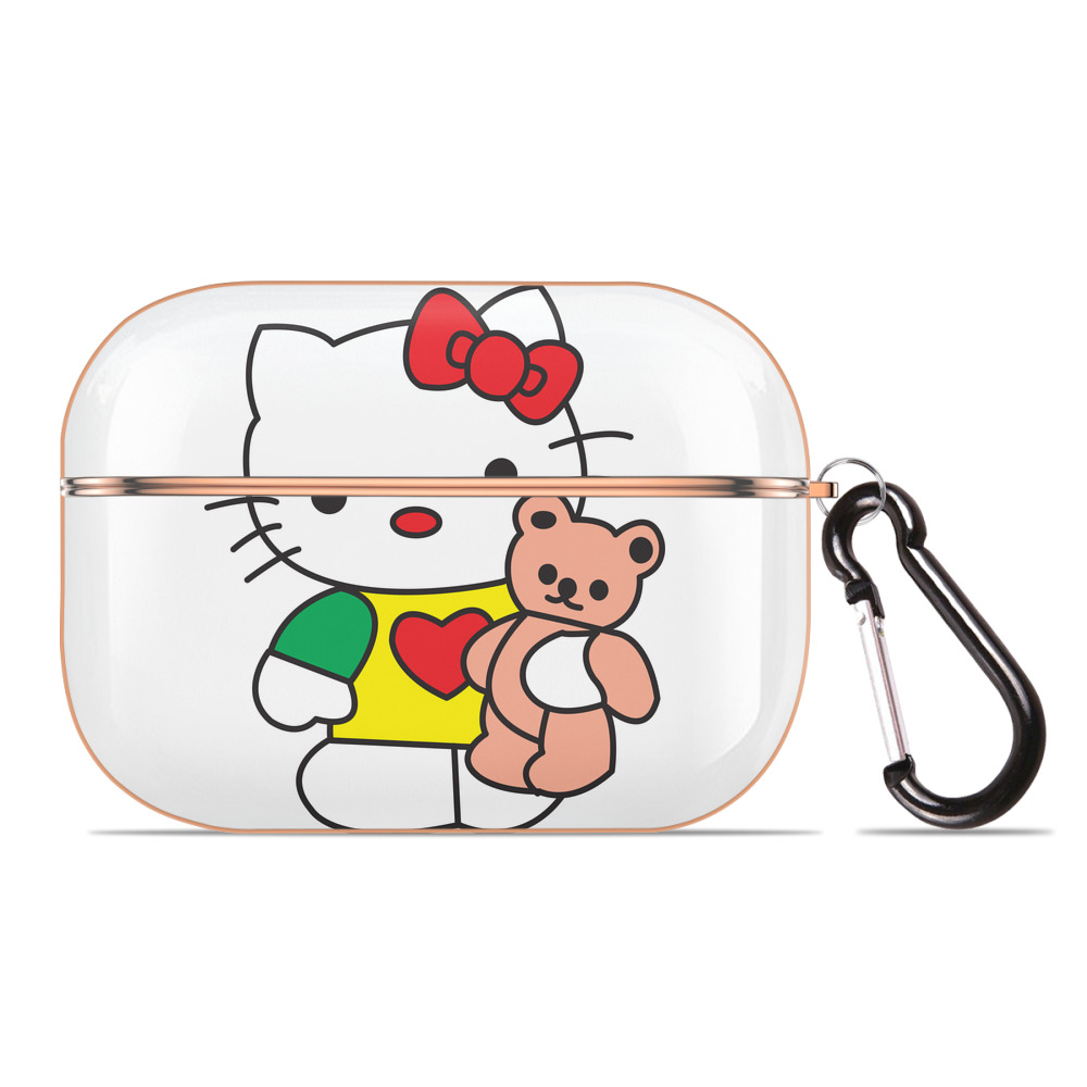 （画像用） Hello Kitty ハローキティ 【AirPods Pro用】ハードシェル保護ケース｜耐衝撃・防指紋・カラビナ付き商品仕様
