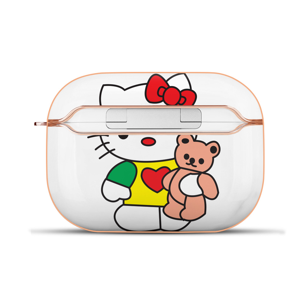（画像用） Hello Kitty ハローキティ 【AirPods Pro用】ハードシェル保護ケース｜耐衝撃・防指紋・カラビナ付き商品仕様