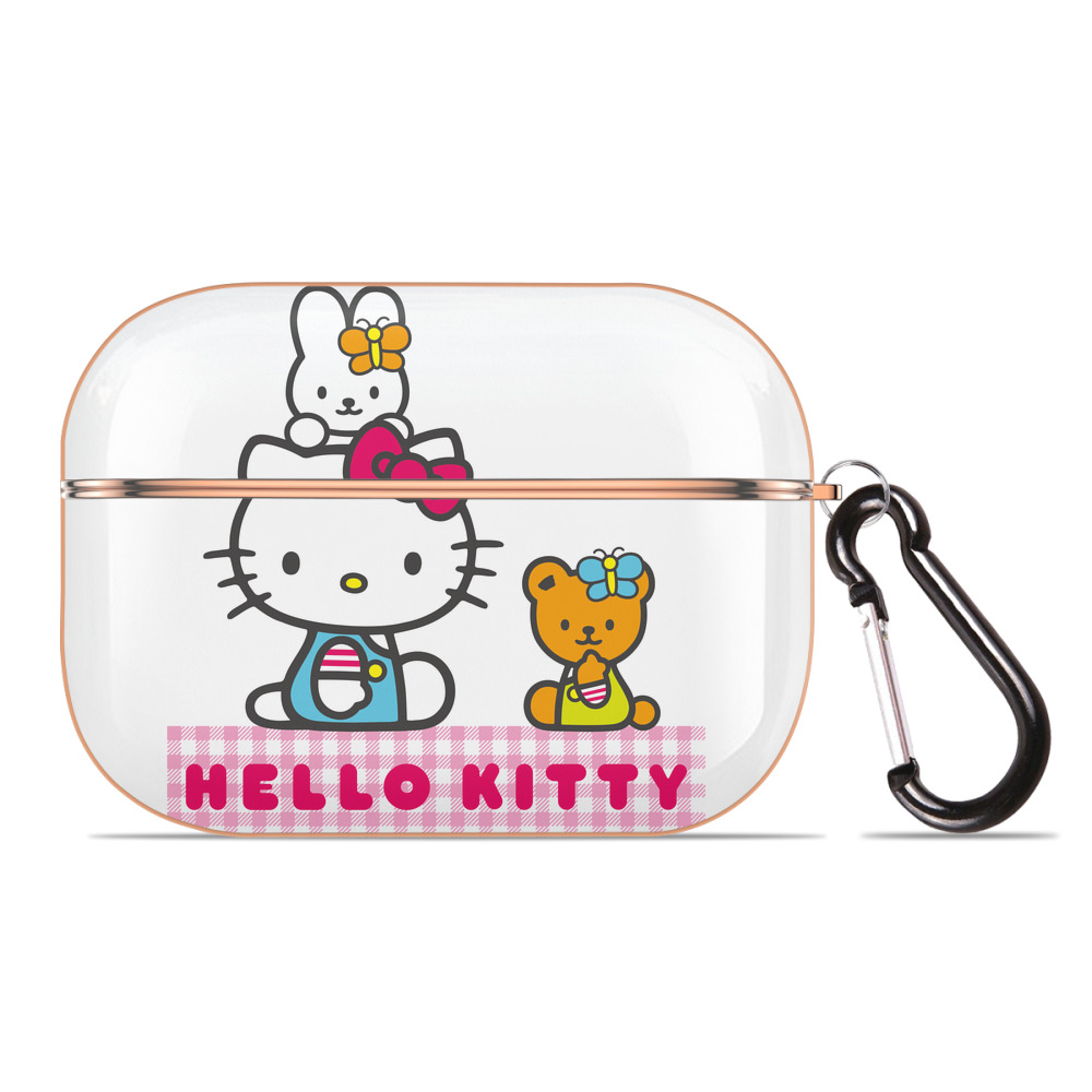 （画像用） Hello Kitty ハローキティ 【AirPods Pro用】ハードシェル保護ケース｜耐衝撃・防指紋・カラビナ付き商品仕様