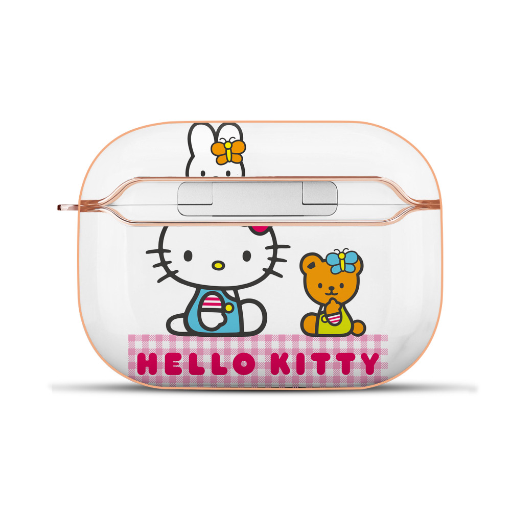 （画像用） Hello Kitty ハローキティ 【AirPods Pro用】ハードシェル保護ケース｜耐衝撃・防指紋・カラビナ付き商品仕様