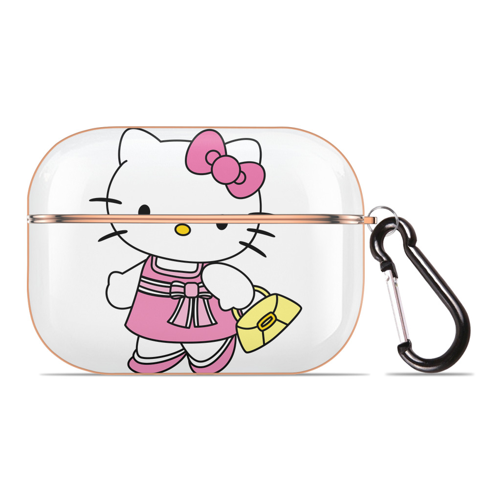 （画像用） Hello Kitty ハローキティ 【AirPods Pro用】ハードシェル保護ケース｜耐衝撃・防指紋・カラビナ付き商品仕様