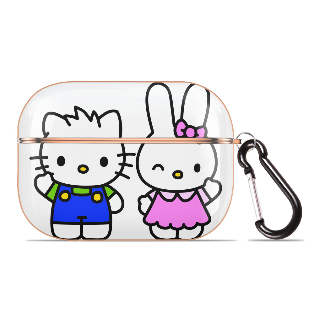 （画像用） Hello Kitty ハローキティ 【AirPods Pro用】ハードシェル保護ケース｜耐衝撃・防指紋・カラビナ付き商品仕様