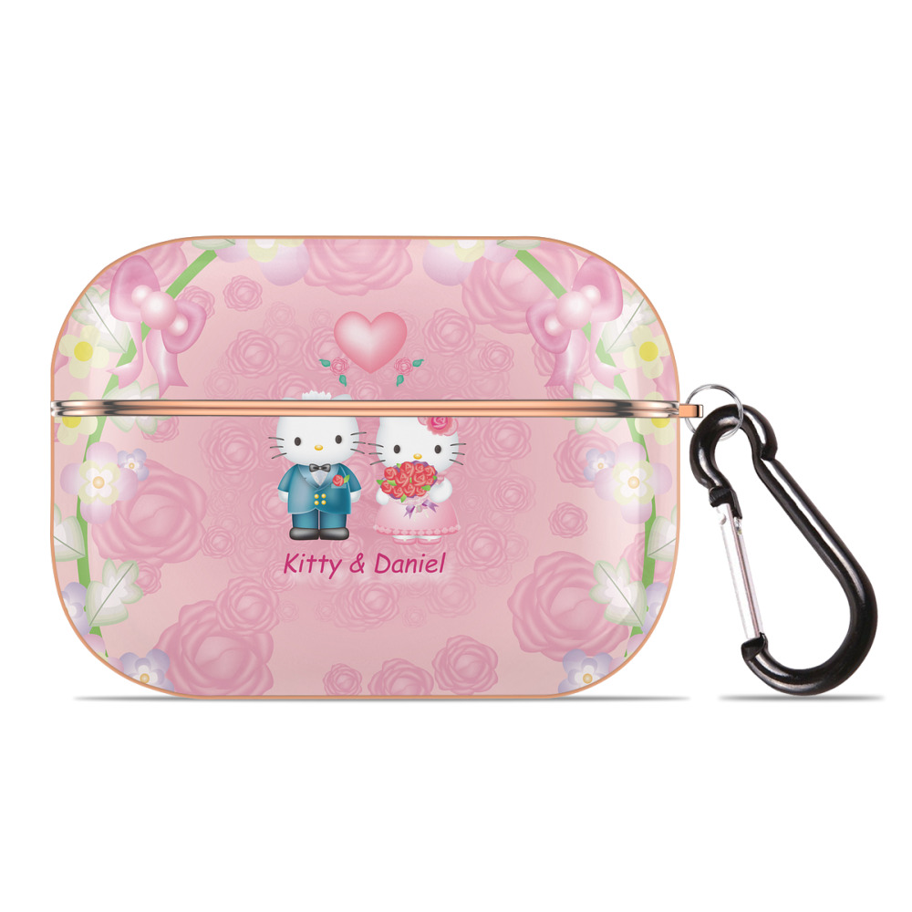 （画像用） Hello Kitty ハローキティ 【AirPods Pro用】ハードシェル保護ケース｜耐衝撃・防指紋・カラビナ付き商品仕様