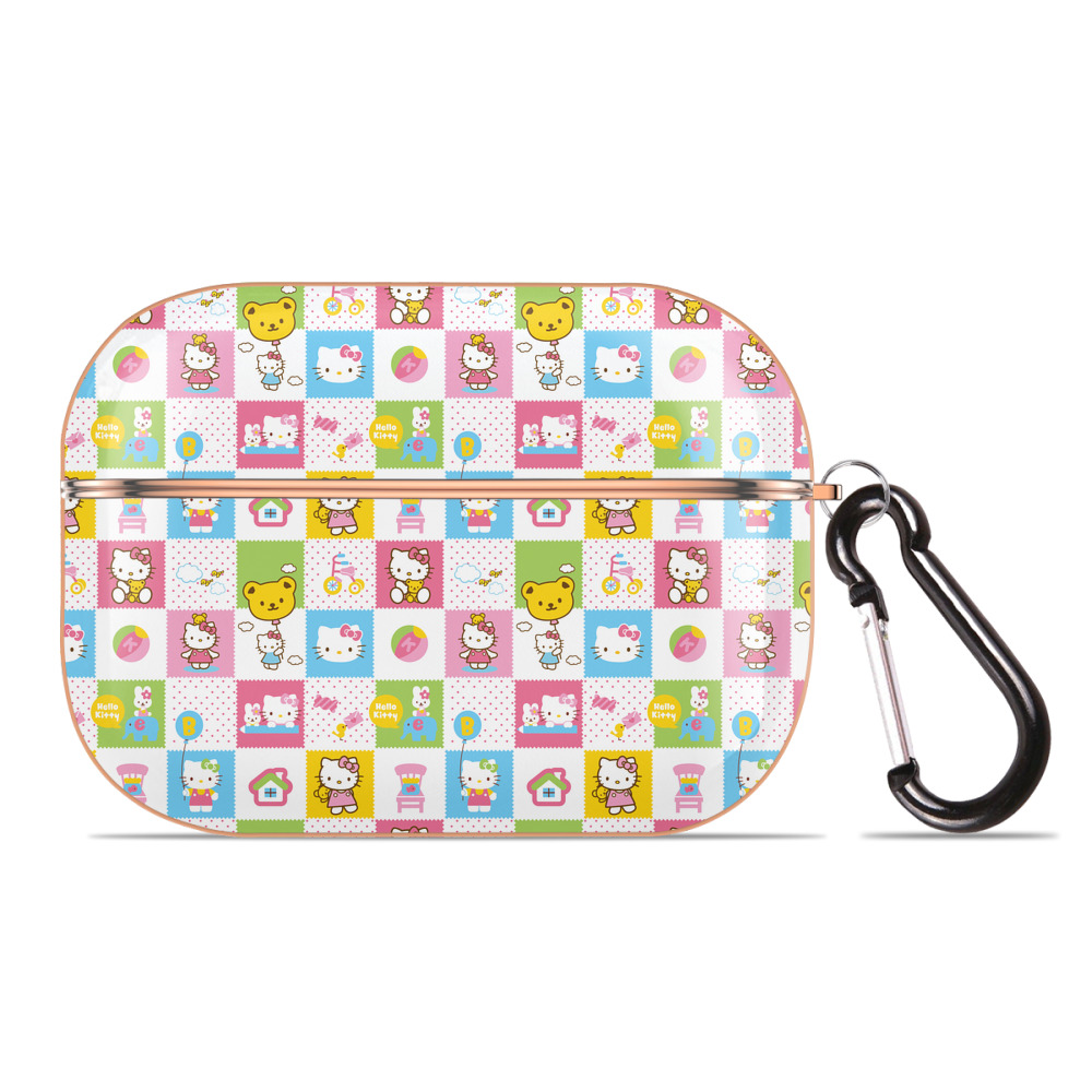 （画像用） Hello Kitty ハローキティ 【AirPods Pro用】ハードシェル保護ケース｜耐衝撃・防指紋・カラビナ付き商品仕様