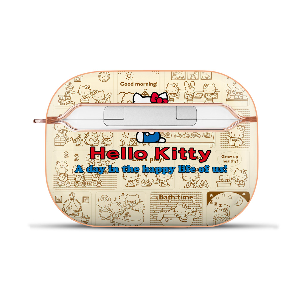 （画像用） Hello Kitty ハローキティ 【AirPods Pro用】ハードシェル保護ケース｜耐衝撃・防指紋・カラビナ付き商品仕様