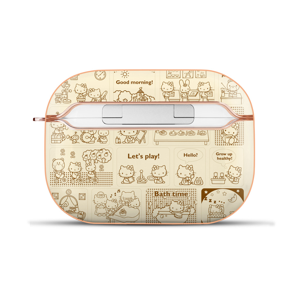 （画像用） Hello Kitty ハローキティ 【AirPods Pro用】ハードシェル保護ケース｜耐衝撃・防指紋・カラビナ付き商品仕様