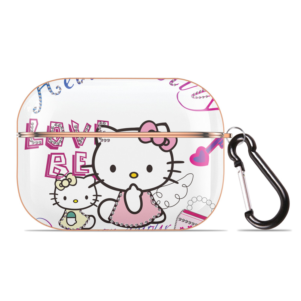 （画像用） Hello Kitty ハローキティ 【AirPods Pro用】ハードシェル保護ケース｜耐衝撃・防指紋・カラビナ付き商品仕様