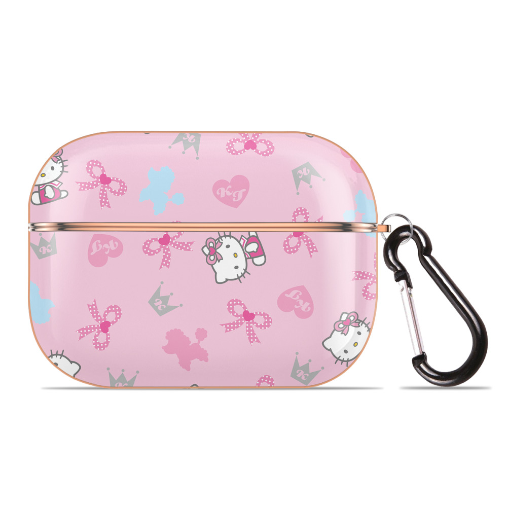 （画像用） Hello Kitty ハローキティ 【AirPods Pro用】ハードシェル保護ケース｜耐衝撃・防指紋・カラビナ付き商品仕様