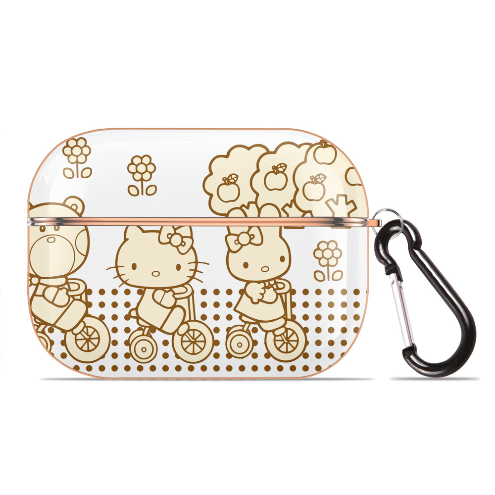 （画像用） Hello Kitty ハローキティ 【AirPods Pro用】ハードシェル保護ケース｜耐衝撃・防指紋・カラビナ付き商品仕様