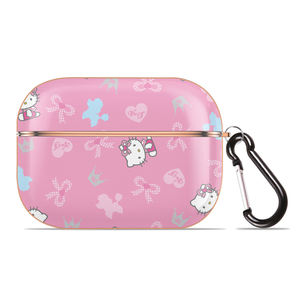 （画像用） Hello Kitty ハローキティ 【AirPods Pro用】ハードシェル保護ケース｜耐衝撃・防指紋・カラビナ付き商品仕様