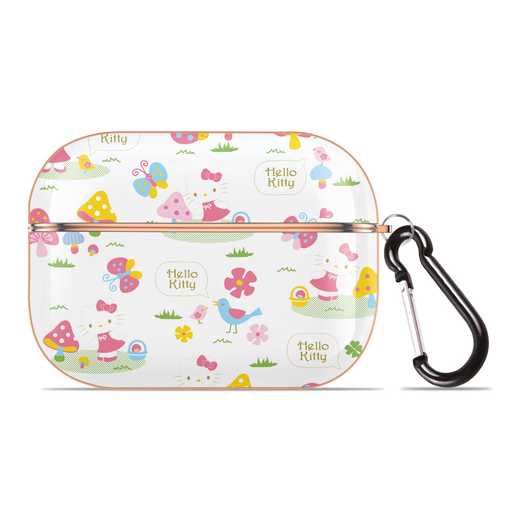 （画像用） Hello Kitty ハローキティ 【AirPods Pro用】ハードシェル保護ケース｜耐衝撃・防指紋・カラビナ付き商品仕様