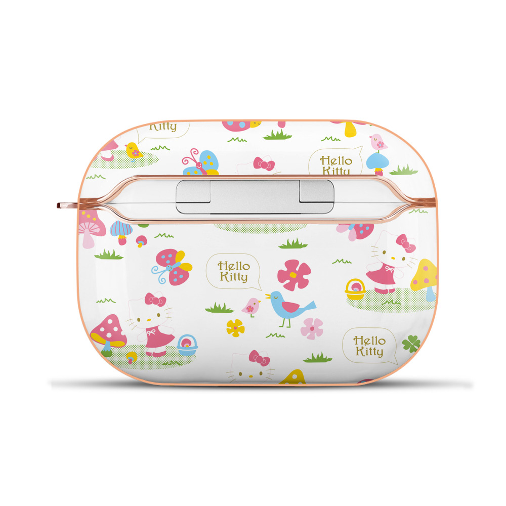 （画像用） Hello Kitty ハローキティ 【AirPods Pro用】ハードシェル保護ケース｜耐衝撃・防指紋・カラビナ付き商品仕様