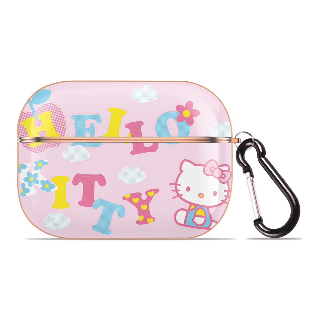 （画像用） Hello Kitty ハローキティ 【AirPods Pro用】ハードシェル保護ケース｜耐衝撃・防指紋・カラビナ付き商品仕様