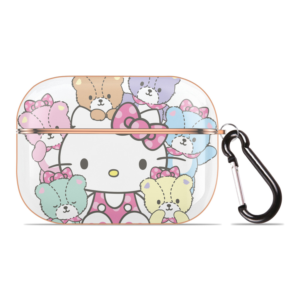 （画像用） Hello Kitty ハローキティ 【AirPods Pro用】ハードシェル保護ケース｜耐衝撃・防指紋・カラビナ付き商品仕様