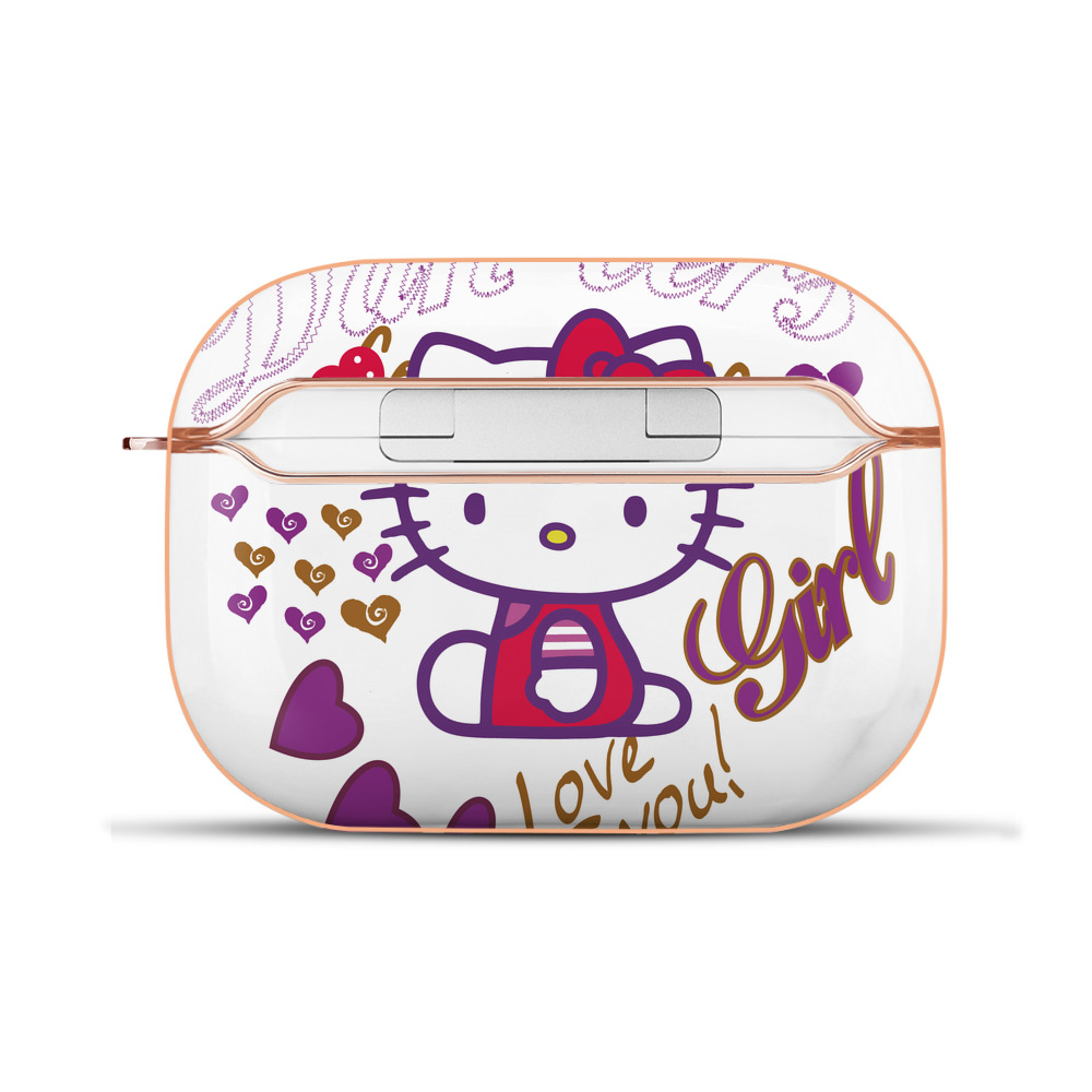 （画像用） Hello Kitty ハローキティ 【AirPods Pro用】ハードシェル保護ケース｜耐衝撃・防指紋・カラビナ付き商品仕様
