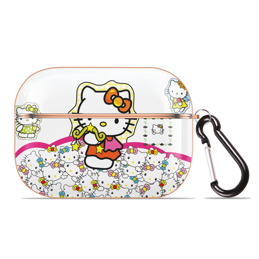 （画像用） Hello Kitty ハローキティ 【AirPods Pro用】ハードシェル保護ケース｜耐衝撃・防指紋・カラビナ付き商品仕様