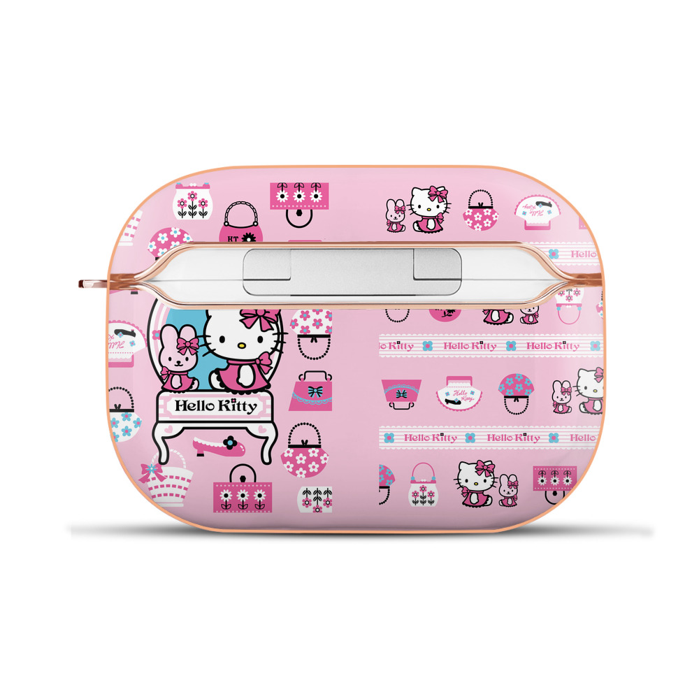 （画像用） Hello Kitty ハローキティ 【AirPods Pro用】ハードシェル保護ケース｜耐衝撃・防指紋・カラビナ付き商品仕様