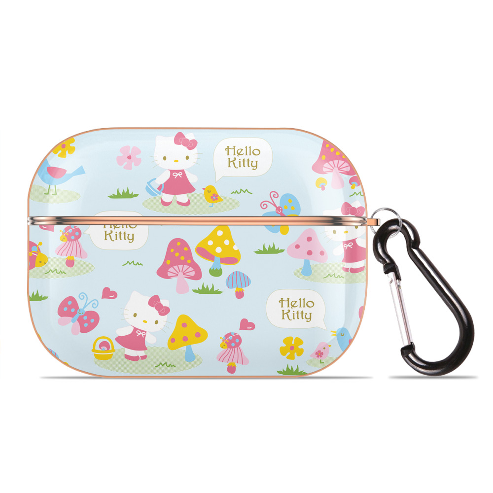 （画像用） Hello Kitty ハローキティ 【AirPods Pro用】ハードシェル保護ケース｜耐衝撃・防指紋・カラビナ付き商品仕様