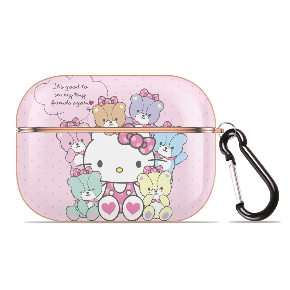 （画像用） Hello Kitty ハローキティ 【AirPods Pro用】ハードシェル保護ケース｜耐衝撃・防指紋・カラビナ付き商品仕様