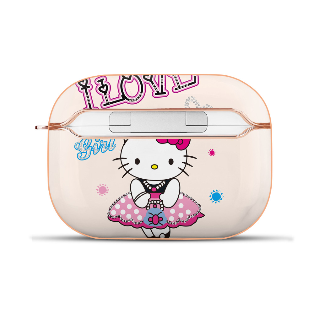 （画像用） Hello Kitty ハローキティ 【AirPods Pro用】ハードシェル保護ケース｜耐衝撃・防指紋・カラビナ付き商品仕様