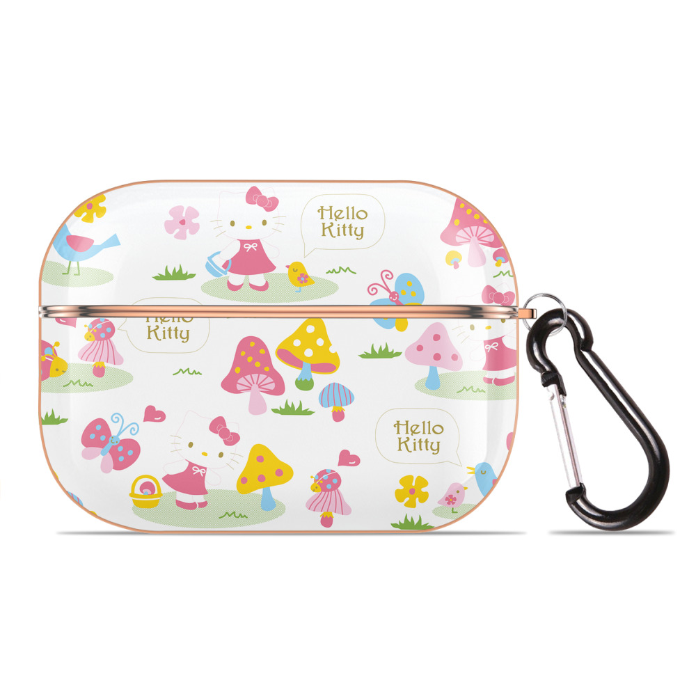 （画像用） Hello Kitty ハローキティ 【AirPods Pro用】ハードシェル保護ケース｜耐衝撃・防指紋・カラビナ付き商品仕様
