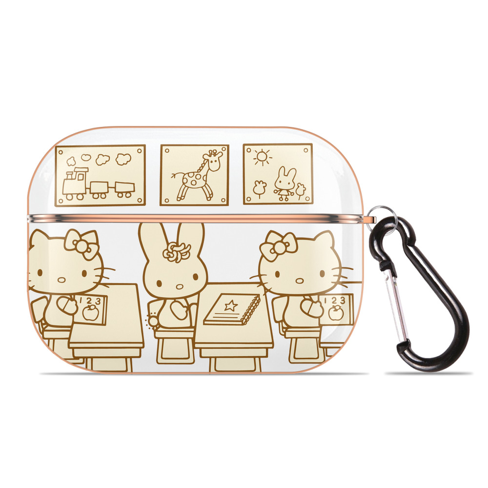 （画像用） Hello Kitty ハローキティ 【AirPods Pro用】ハードシェル保護ケース｜耐衝撃・防指紋・カラビナ付き商品仕様