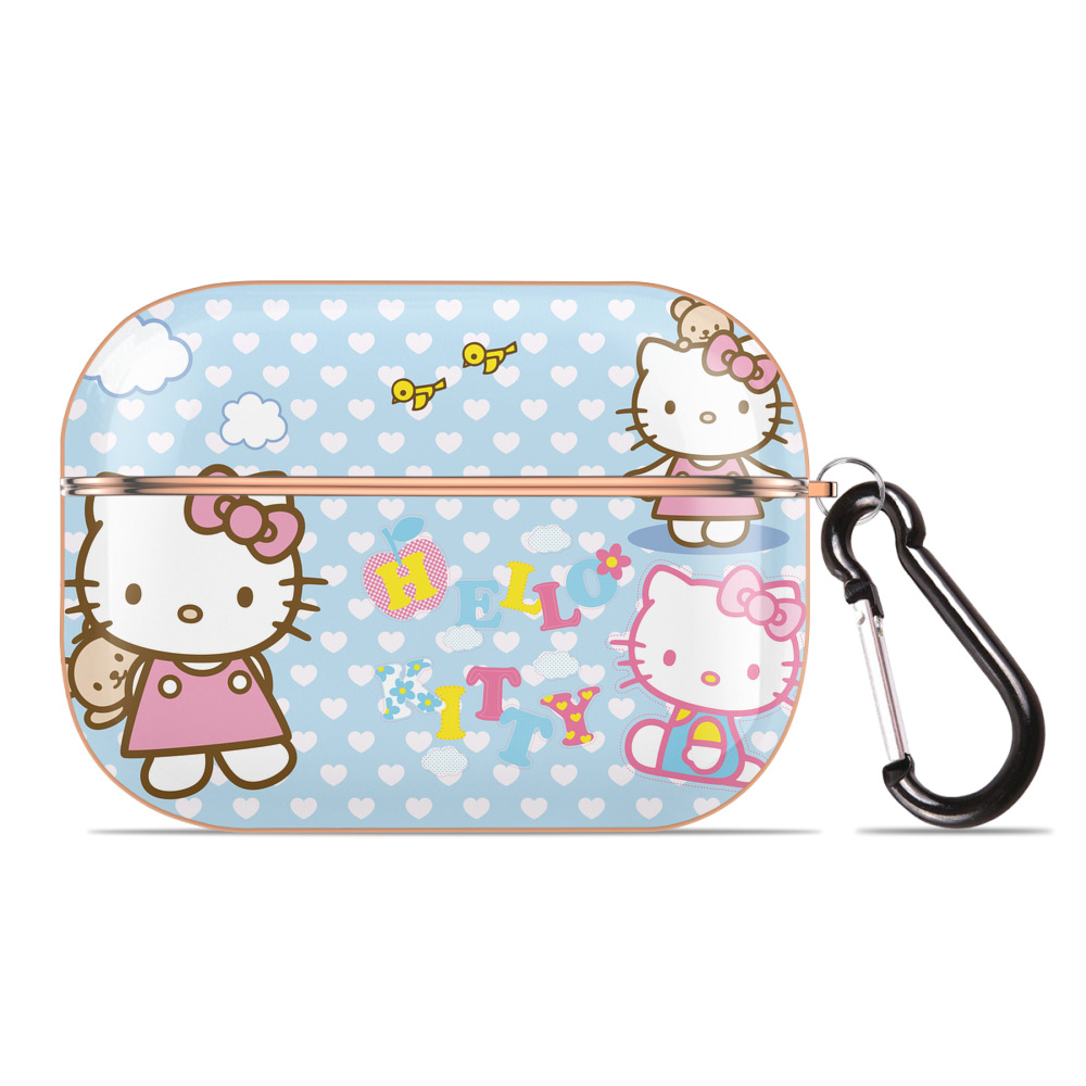 （画像用） Hello Kitty ハローキティ 【AirPods Pro用】ハードシェル保護ケース｜耐衝撃・防指紋・カラビナ付き商品仕様