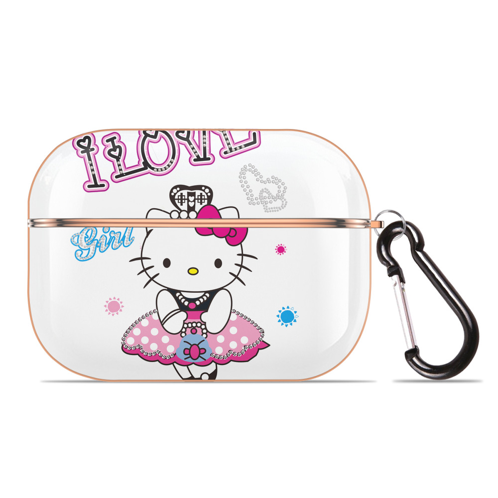 （画像用） Hello Kitty ハローキティ 【AirPods Pro用】ハードシェル保護ケース｜耐衝撃・防指紋・カラビナ付き商品仕様