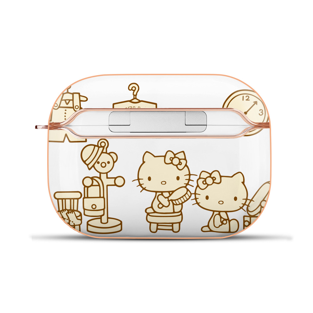 （画像用） Hello Kitty ハローキティ 【AirPods Pro用】ハードシェル保護ケース｜耐衝撃・防指紋・カラビナ付き商品仕様