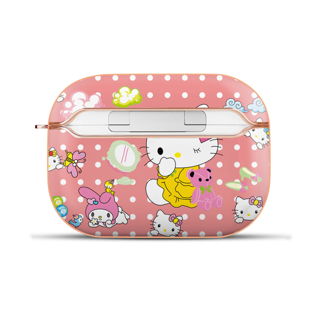 （画像用） Hello Kitty ハローキティ 【AirPods Pro用】ハードシェル保護ケース｜耐衝撃・防指紋・カラビナ付き商品仕様