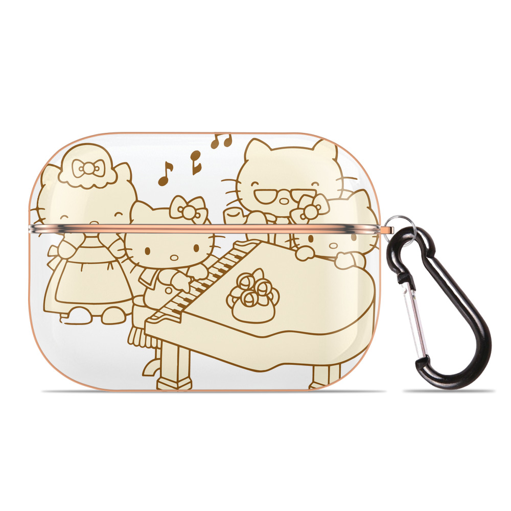 （画像用） Hello Kitty ハローキティ 【AirPods Pro用】ハードシェル保護ケース｜耐衝撃・防指紋・カラビナ付き商品仕様