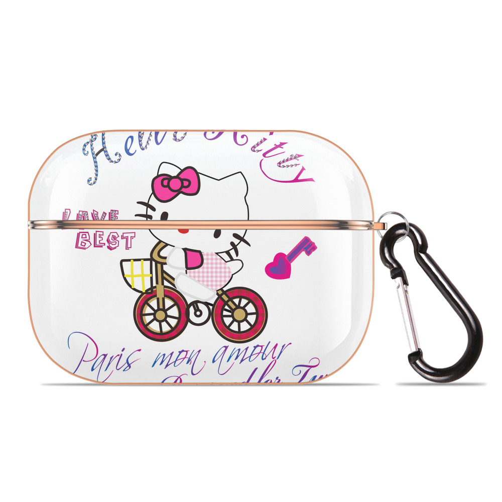 （画像用） Hello Kitty ハローキティ 【AirPods Pro用】ハードシェル保護ケース｜耐衝撃・防指紋・カラビナ付き商品仕様