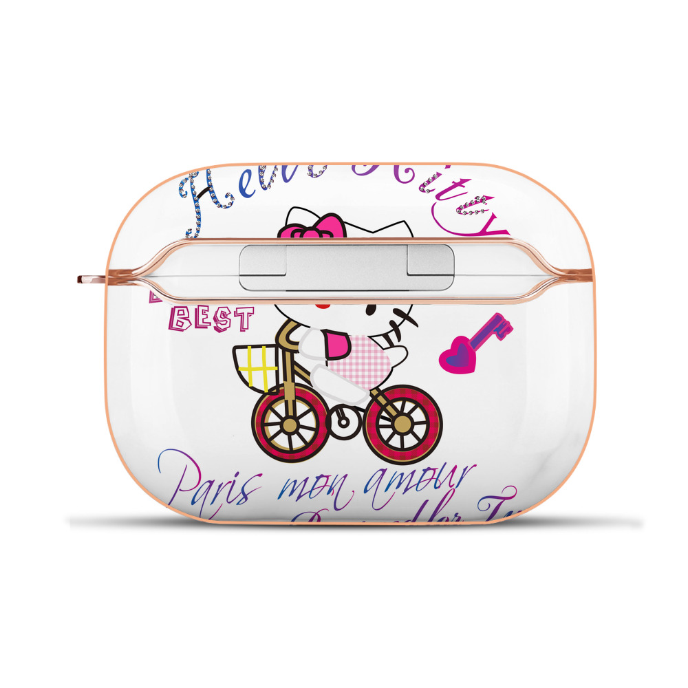 （画像用） Hello Kitty ハローキティ 【AirPods Pro用】ハードシェル保護ケース｜耐衝撃・防指紋・カラビナ付き商品仕様