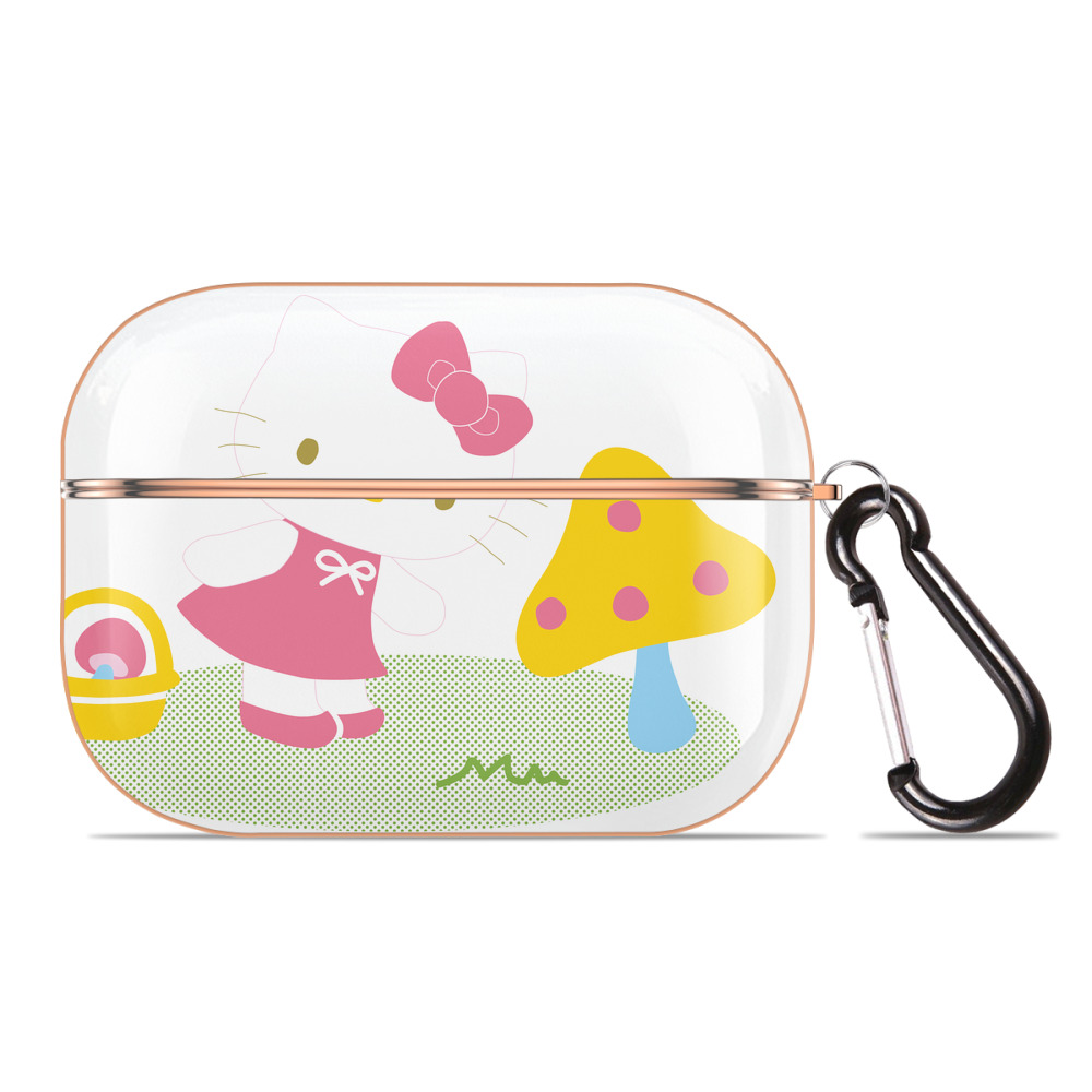 （画像用） Hello Kitty ハローキティ 【AirPods Pro用】ハードシェル保護ケース｜耐衝撃・防指紋・カラビナ付き商品仕様