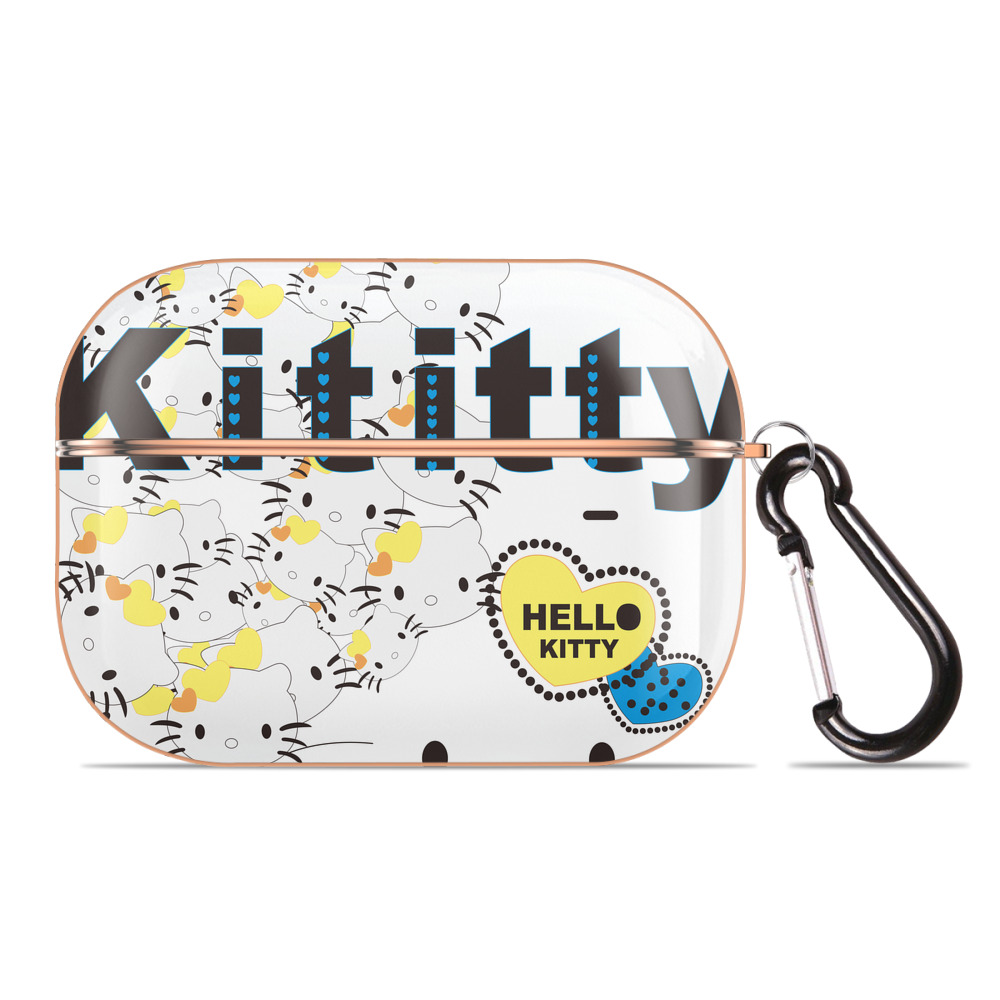 （画像用） Hello Kitty ハローキティ 【AirPods Pro用】ハードシェル保護ケース｜耐衝撃・防指紋・カラビナ付き商品仕様